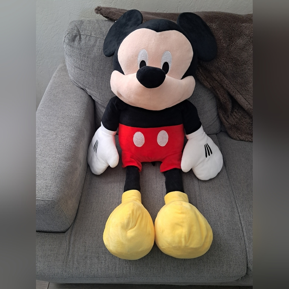 Disney Jumbo Mickey Mouse Plush Doll 36” – Like New